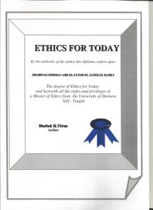 Ethics Certificate